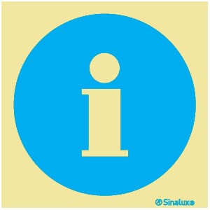 Informasjonsskilt - Symbol, 20x20 cm.