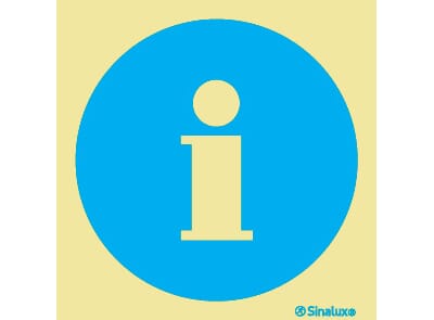 Informasjonsskilt - Symbol, 20x20 cm.