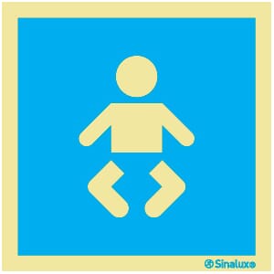 Informasjonsskilt - Stellerom, 20x20 cm.