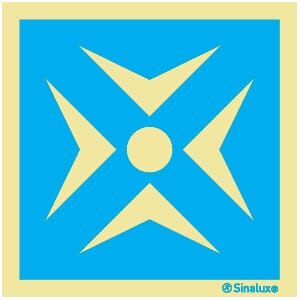 Informasjonsskilt - Møtepunkt, 20x20 cm.