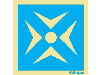 Informasjonsskilt - Møtepunkt, 20x20 cm.