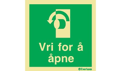 Dørvrider - Venstre, 20x20 cm.