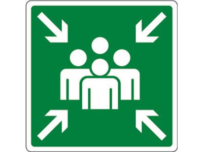 Møteplass symbol, 50x50 cm.