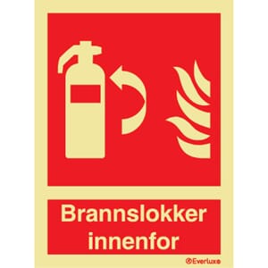 Brannslukker innenfor - 15x20 cm.