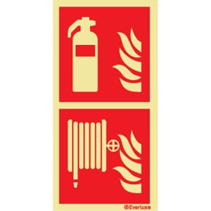 Brannslukker/Brannslange - 15x30 cm.