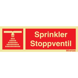 Sprinkler Stoppventil - 30x10 cm.