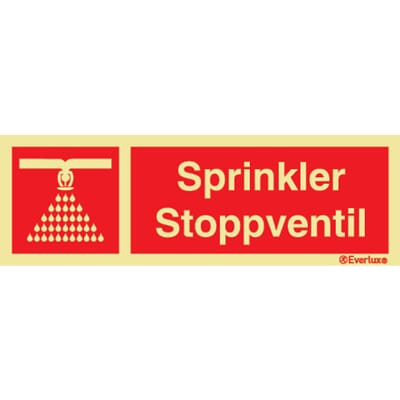 Sprinkler Stoppventil - 30x10 cm.