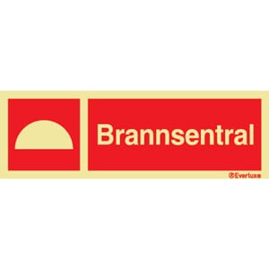 Brannsentral - 30x10 cm.