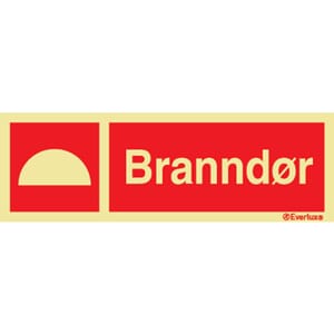 Branndør - 30x10 cm.