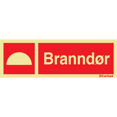 Branndør - 30x10 cm.