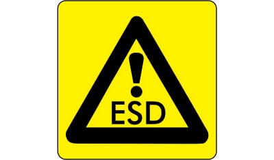 Varselskilt - Nødlukking, 20x20 cm., pvc