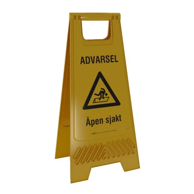 Varselpost Gul - Åpen sjakt