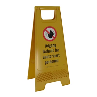 Varselpost Gul - Adgang forbudt