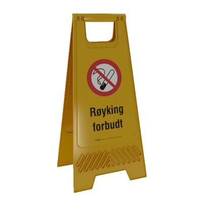 Varselpost Gul - Røyking forbudt