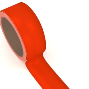 Fluoriserende tape - Oransje, 50mm x 10 meter