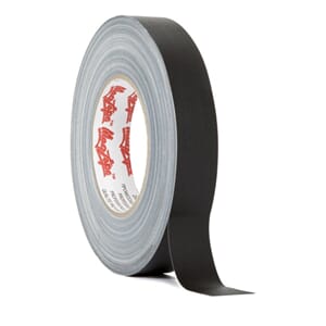 LeMark Gaffatape, Sort matt - 25mm x 50m