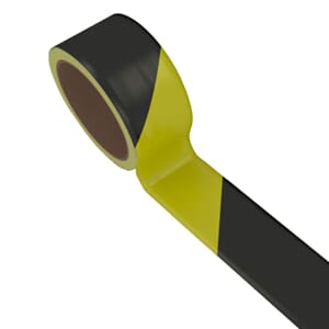 Varseltape - Gul/Sort, 10cm x 33m