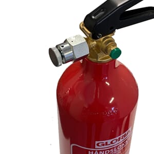 Testkappe for CO2-flasker m/reduksjonsventil